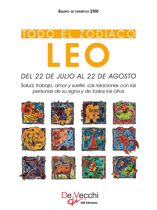 Title details for Todo el Zodiaco. Leo by Equipo de expertos 2100 - Available
